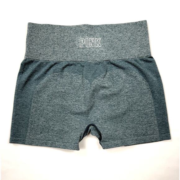 Victoria's Secret PINK Pants - Victoria's Secret PINK high-waist teal green Sz S seamless biker shorts.